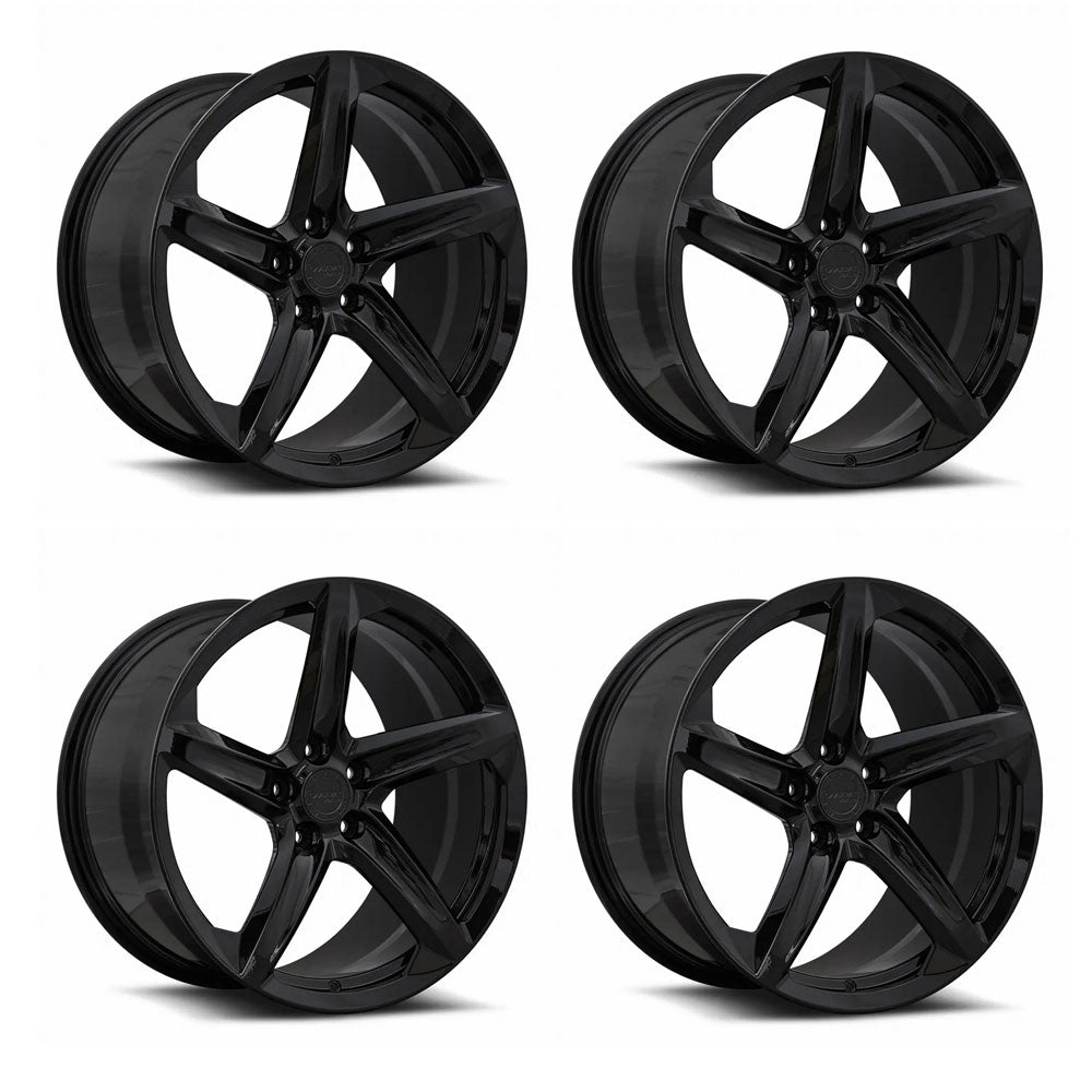MRR F23 C8 Corvette Stingray 19x8.5/20x11 Gloss Black Wheels