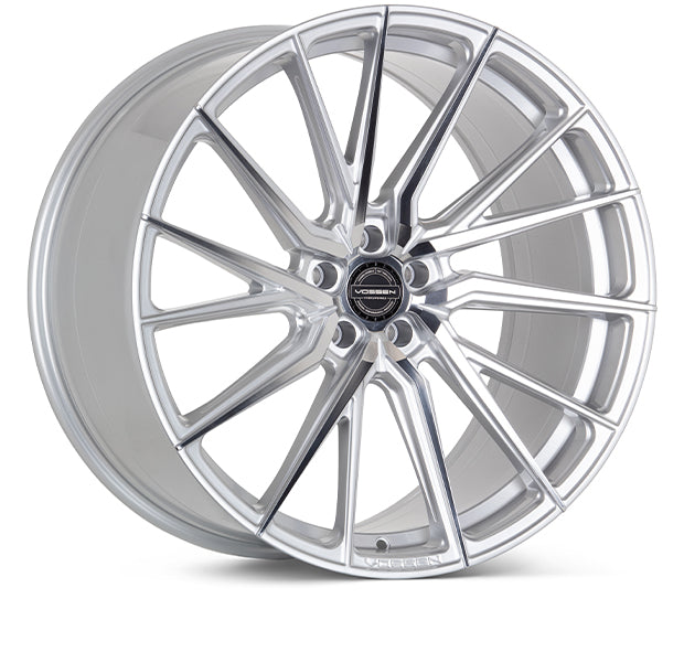 Vossen HF-4T Tesla Model 3 20" Front and Rear Wheel and Tire Package - Silver Polished