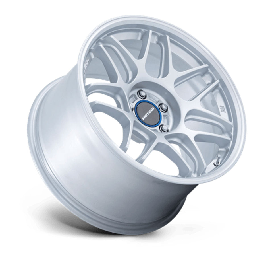 Motegi Tsubaki Tesla Model 3 18" Front and Rear Wheel and Tire Package - Hyper Silver