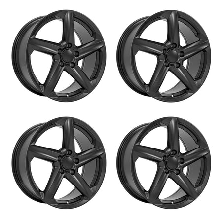 OE Wheels CV02D Gloss Black Corvette C8 Wheel Package