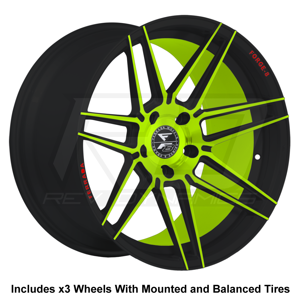 Ferrada F8-FR6 Forged Slingshot 20" Wheel and Tire Package - Rev Dynamics