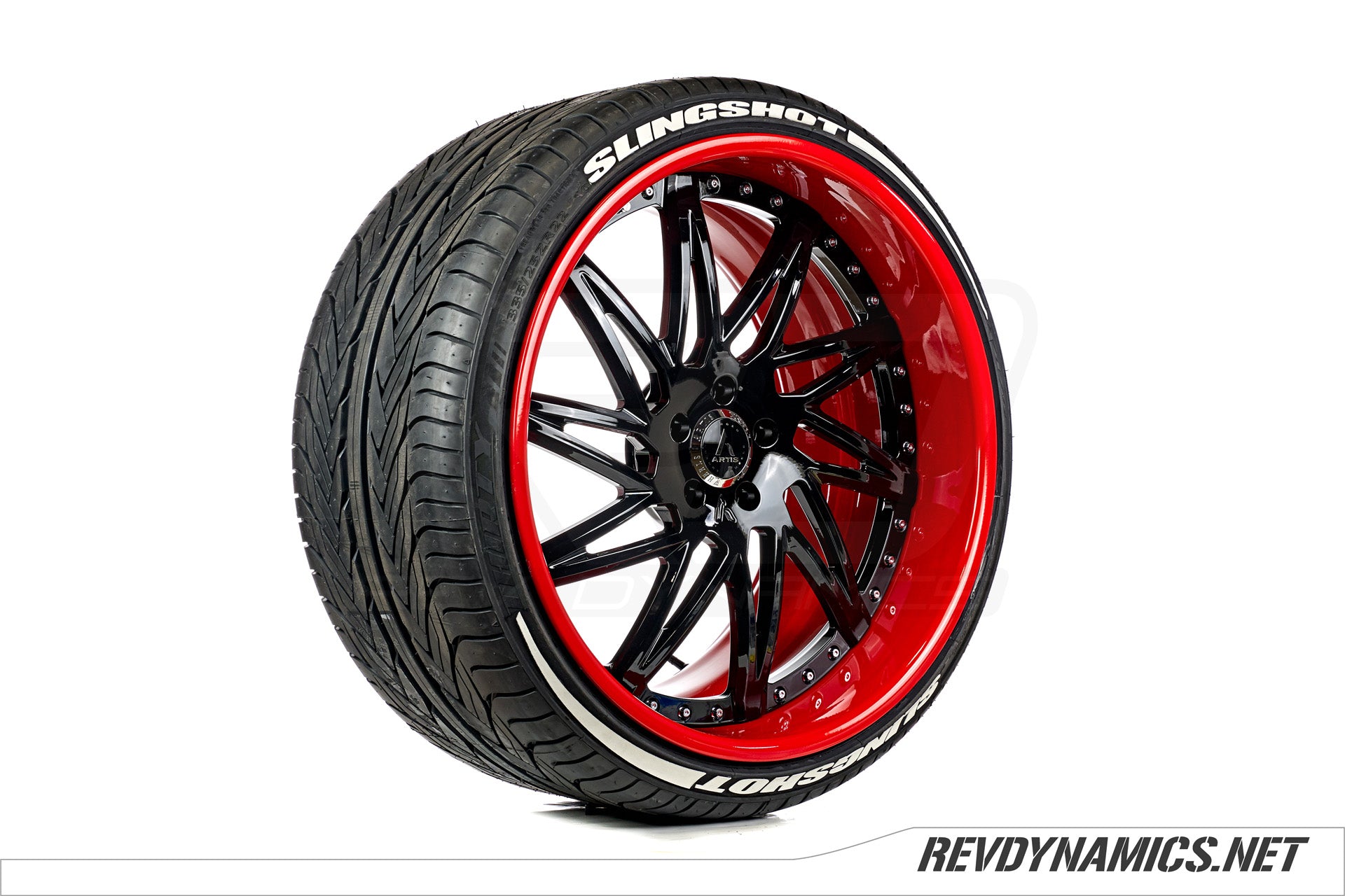 Polaris Slingshot custom white tire lettering 22in artis slidell wheel forged