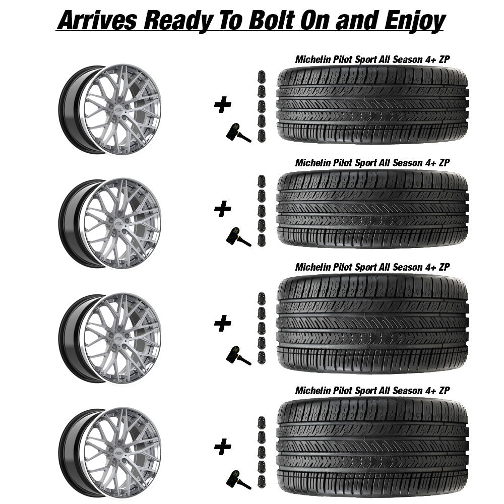 Forgedlite MC5 Wheel & Tire Package for C8 Corvette Z06