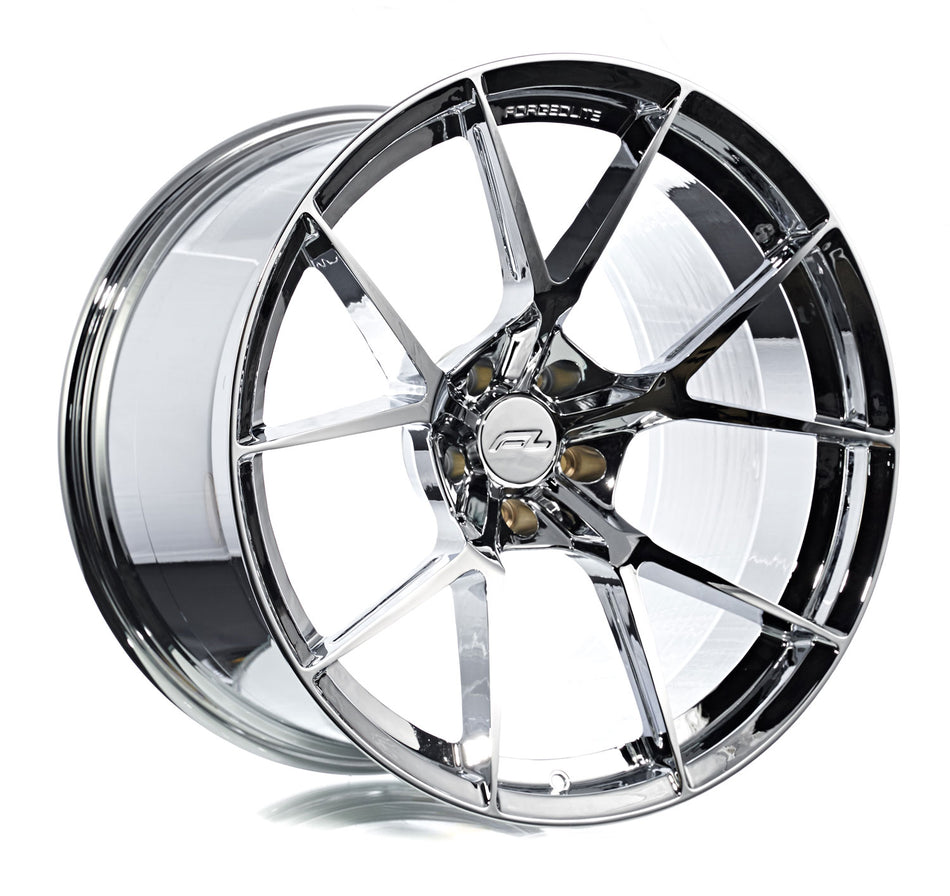 Forgedlite MC5 C8 Corvette Z06 20x10" Front 21x13" Rear Wheel and Tire Package - Chrome