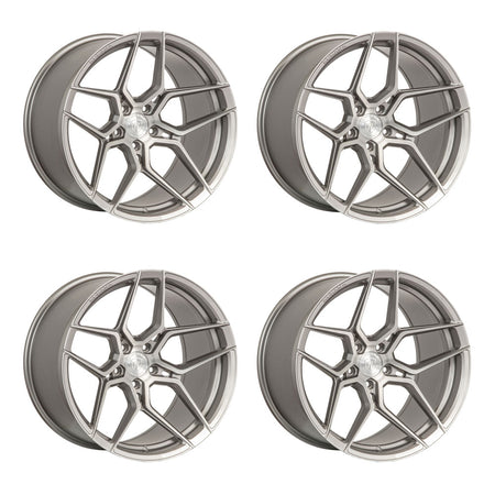 Rohana RFX11 Brushed Titanium Corvette C8 Wheel Package