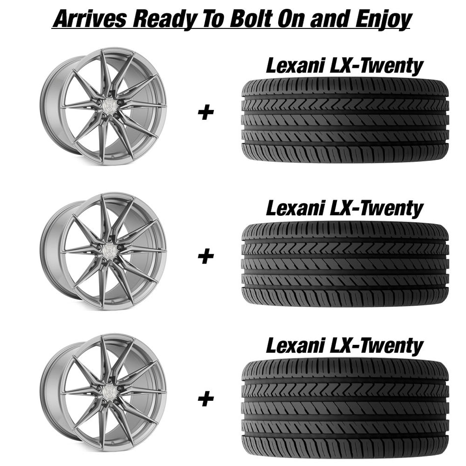 Rohana RFX13 Slingshot 20" Wheel and Tire Package