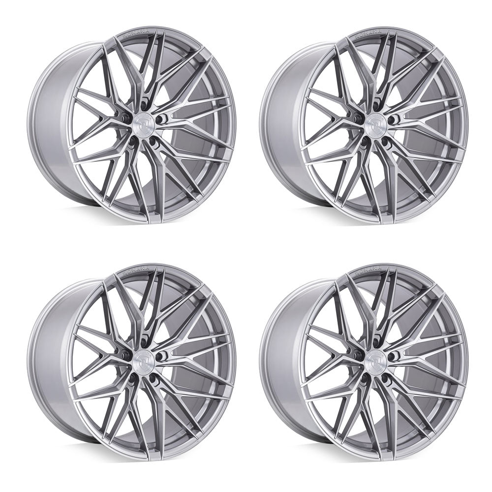 Rohana RFX17 Brushed titanium Corvette C8 Wheel Package