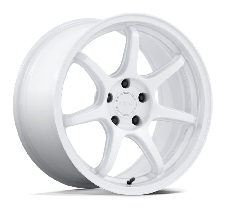 Rotiform BPU Tesla Model 3 19" Front and Rear Wheel and Tire Package - Gloss White