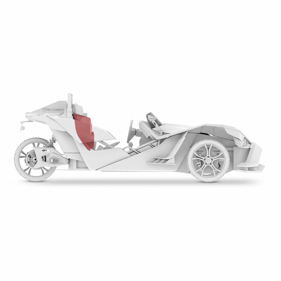 Polaris Slingshot Waterfall Center Console Loaded | 2 x NXL-IQ6/BK & 2 x PRO-TW7LD and Digital LED Lights | 2015 - Current