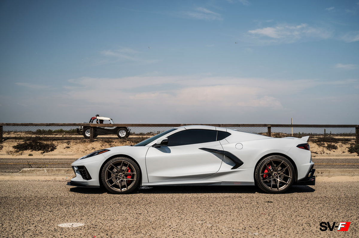 C8 Corvette with Savini SV-F5 bronze rims 20" front and 21" rear