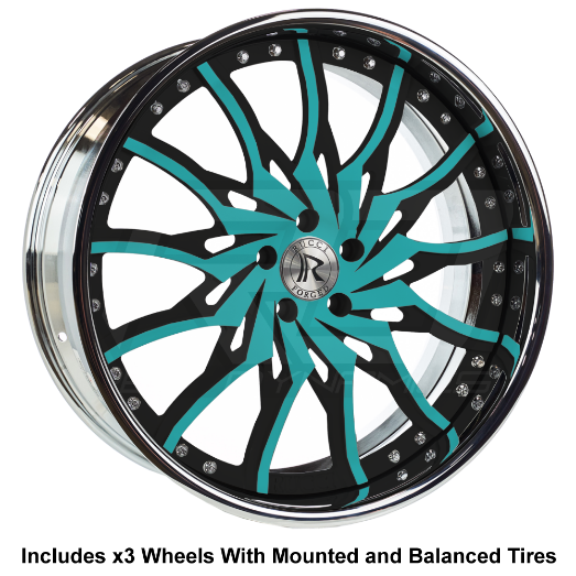 Rucci Dusse Slingshot 22" Wheel and Tire Package - Rev Dynamics