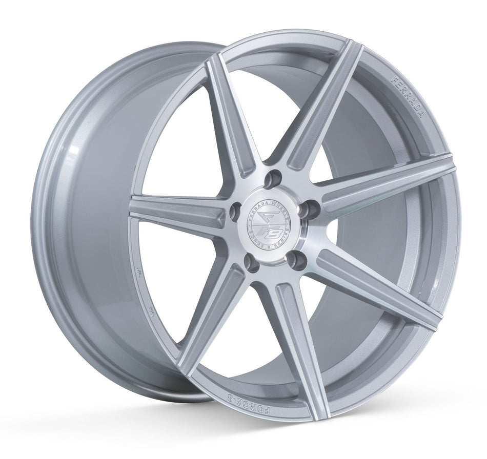 Ferrada FR7 Tesla Model 3 20" Front and Rear Wheel and Tire Package - Machine Silver