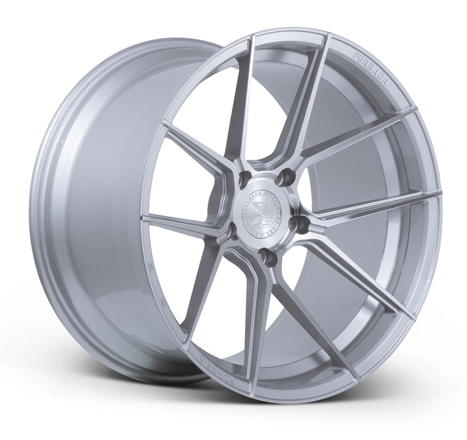 Ferrada FR8 Tesla Model 3 20" Front and Rear Wheel and Tire Package - Machine Silver