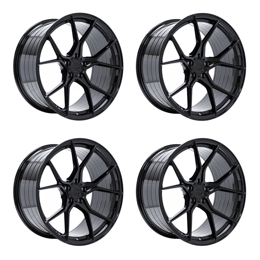 Stance SF07 Gloss Black Corvette C8 Wheel Package