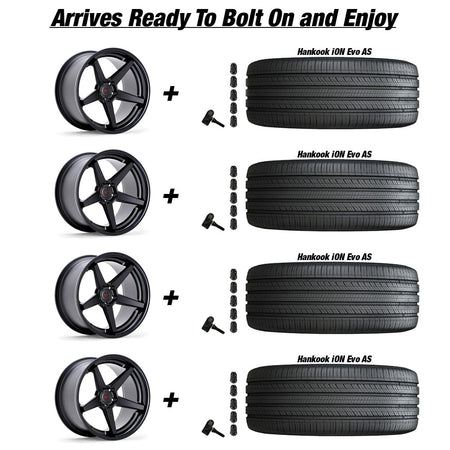 Tesla-Model-3-Ferrada-FR3-Matte-Black-20in-wheel-and-Hankook-iON-Evo-AS-tire-package