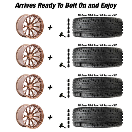 Tesla-Model-3-Ferrada-FR9-Bronze-20in-wheel-and-Michelin-Pilot-Sport-All-Season-4-tire-package