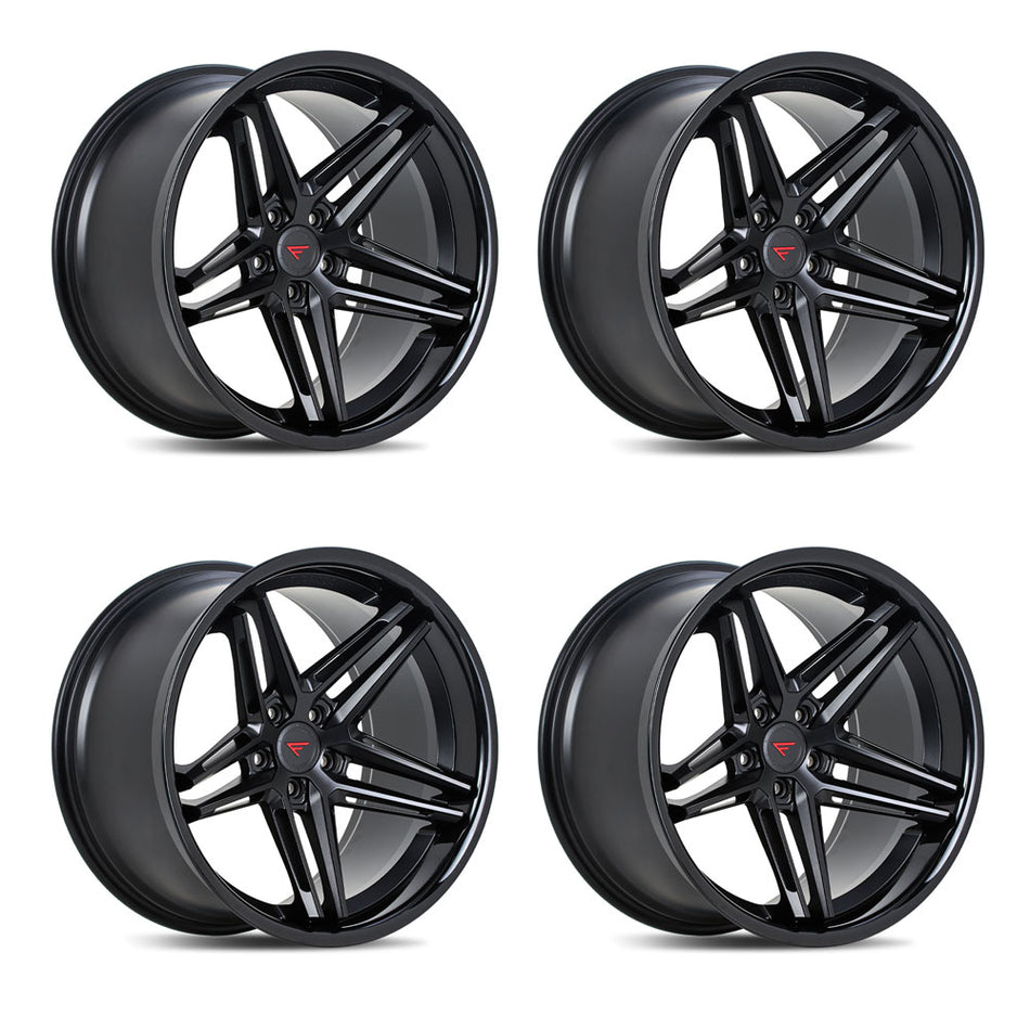 Ferrada CM1 Tesla Model 3 20" Front and Rear Wheel and Tire Package - Matte Black