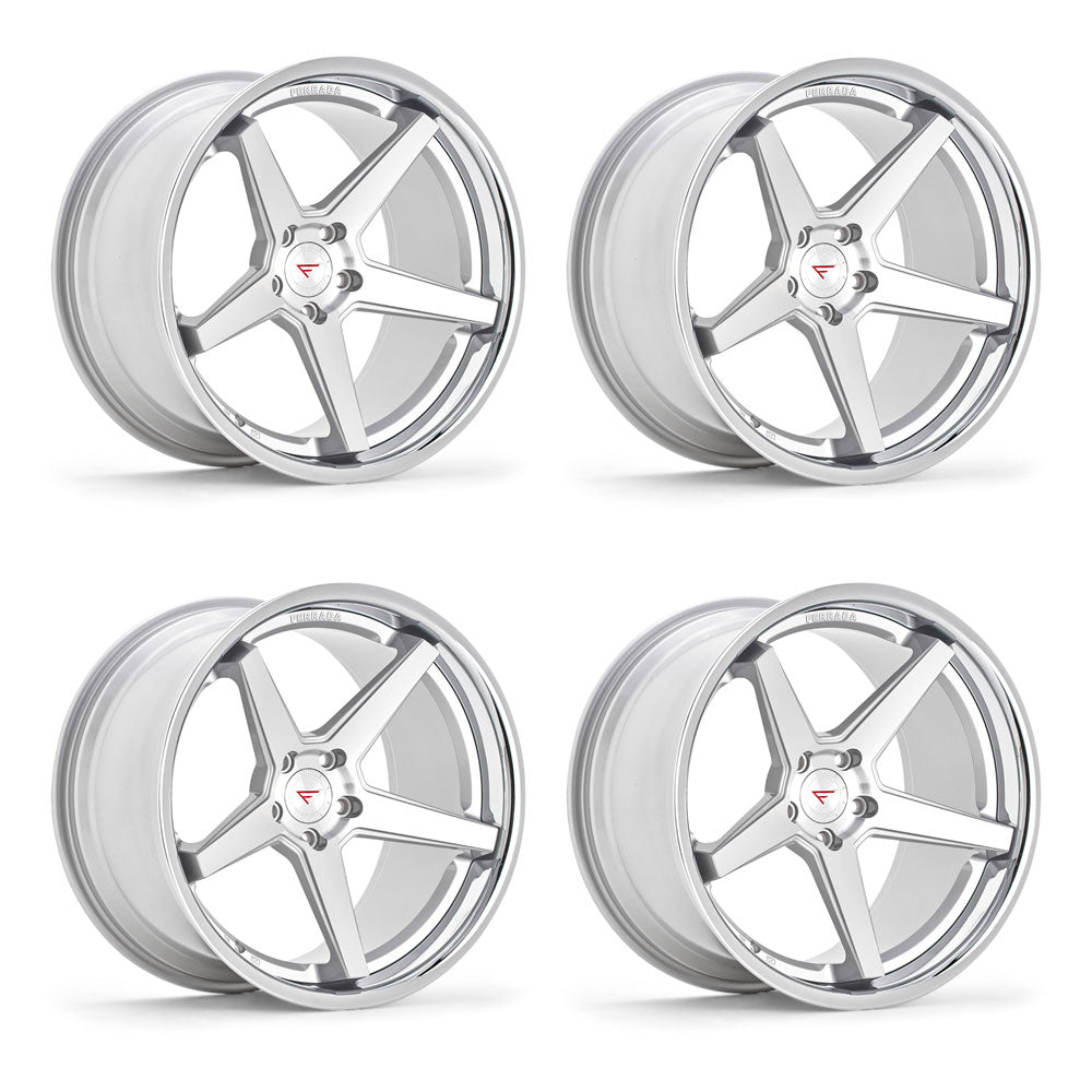 20インチ FERRADA フェラーダ　シルバーホイール 4本セット Ferrada FR3 Machine Tesla Model 3 20x9/20x9 Wheels