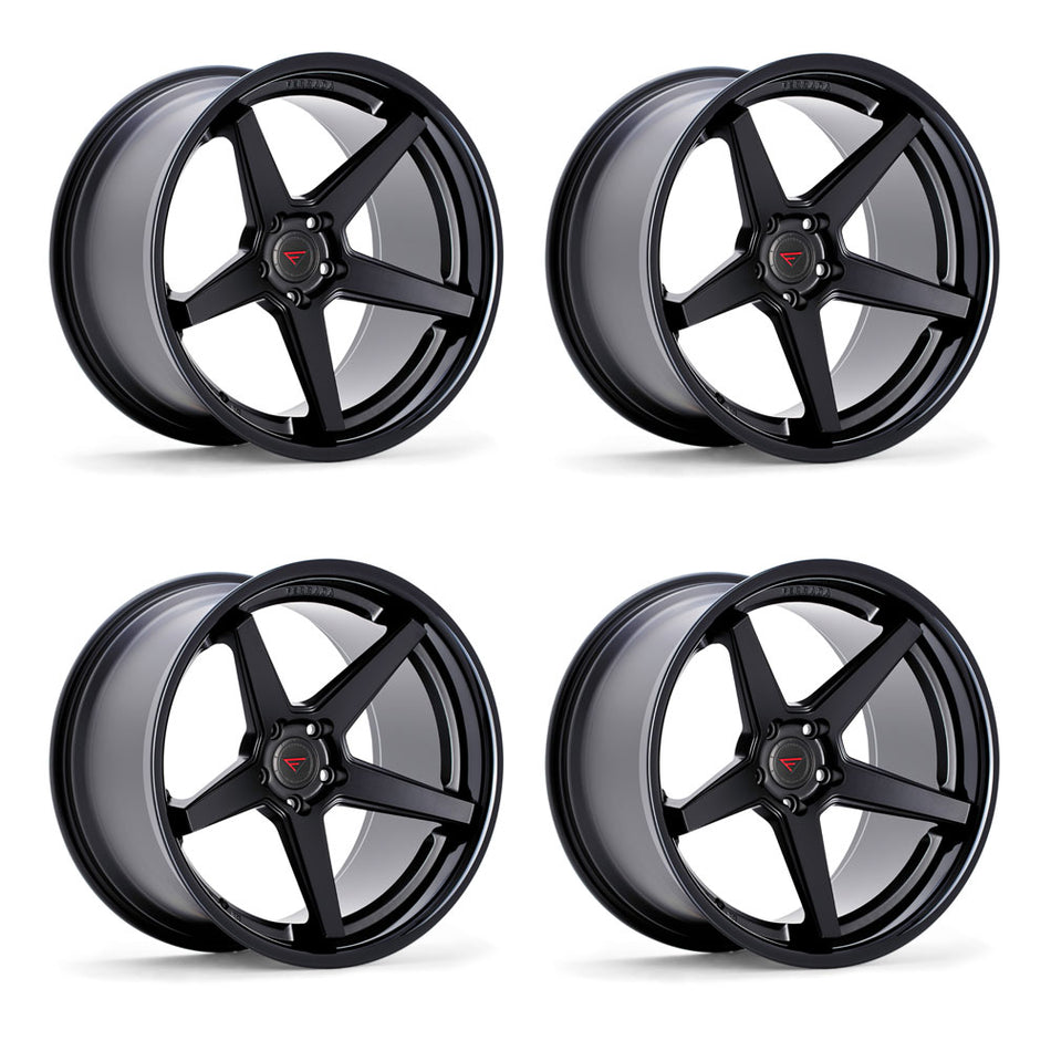 Ferrada FR3 Tesla Model 3 20" Front and Rear Wheel and Tire Package - Matte Black