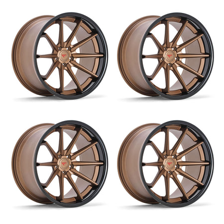 Tesla Model 3 Ferrada FR4 Matte Bronze 20in wheel package