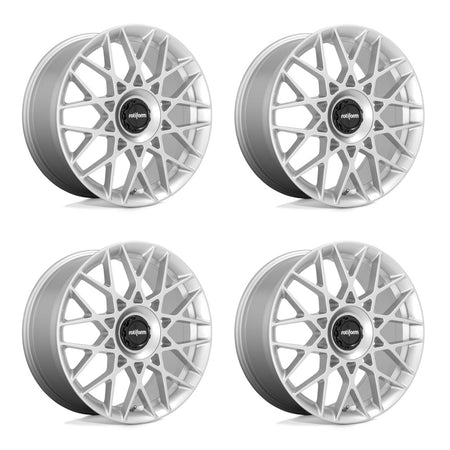 Tesla Model 3 Rotiform BLQ Gloss Silver 19 wheel and None tire package