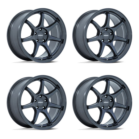 Tesla Model 3 Rotiform BPU Gloss Blue Gray 19 wheel and None tire package