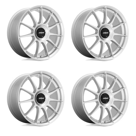 Tesla Model 3 Rotiform DTM Silver 18 wheel and None tire package