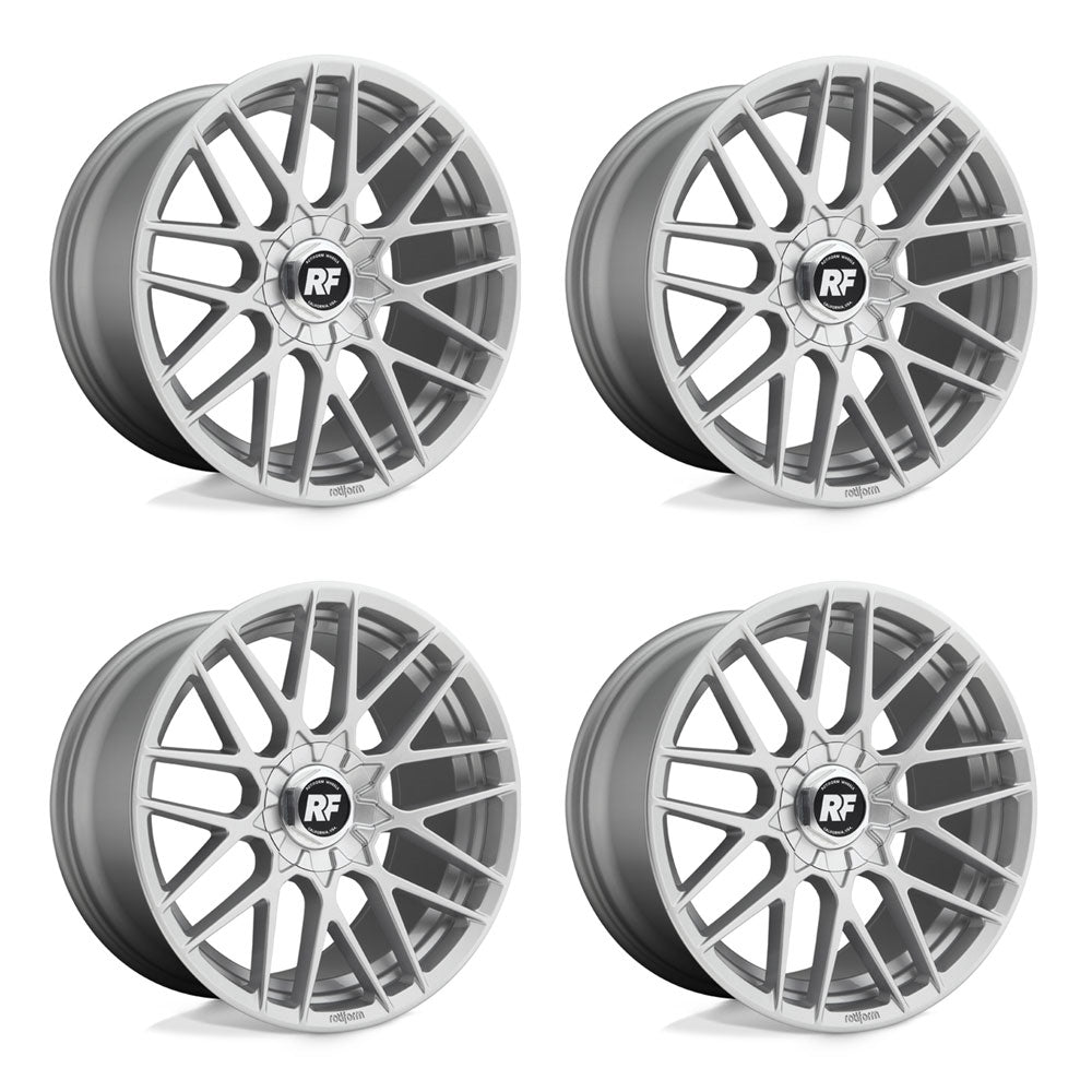 Tesla Model 3 Rotiform RSE Gloss Silver 19 wheel and None tire package