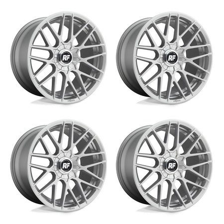 Tesla Model 3 Rotiform RSE Gloss Silver 19 wheel and None tire package