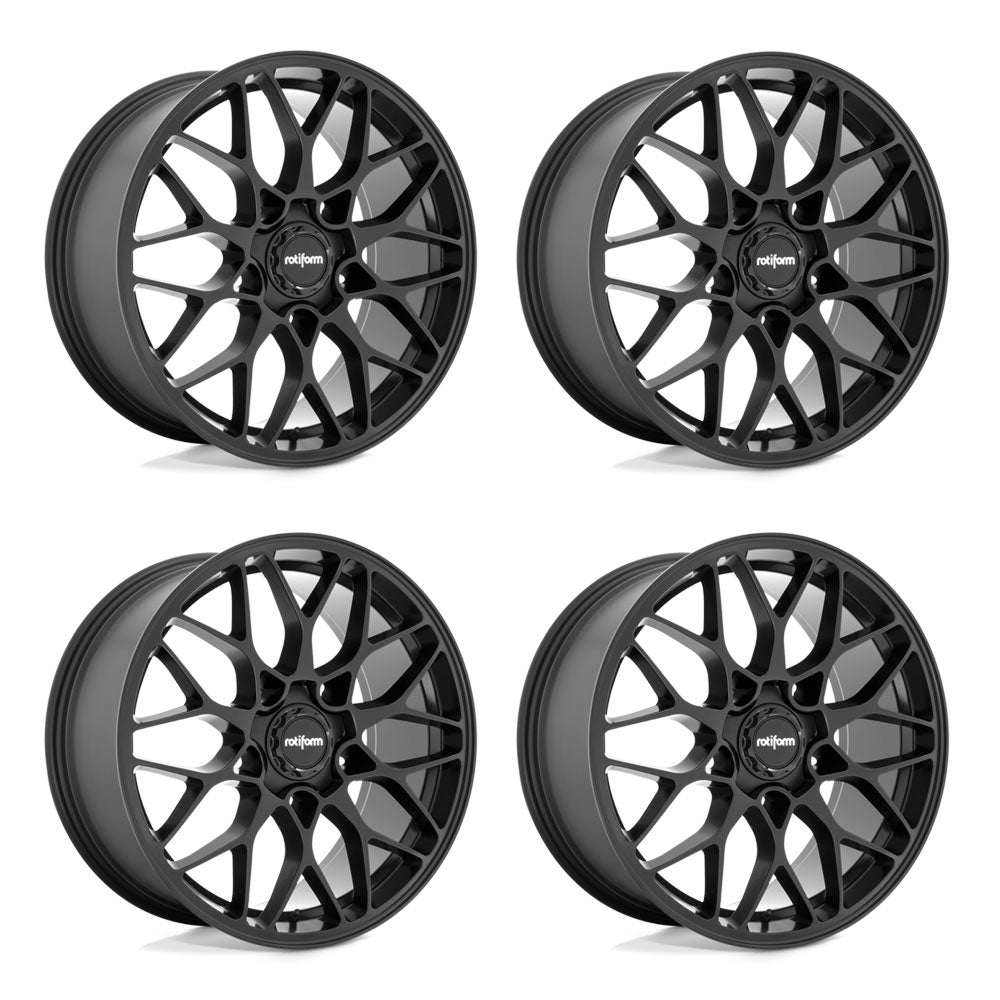 Tesla Model 3 Rotiform SGN Matte Black 20in wheel package