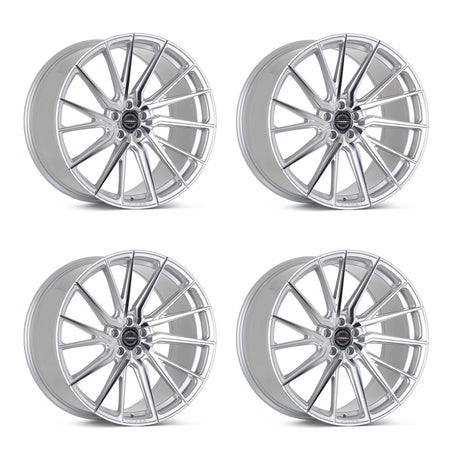 Tesla Model 3 Vossen HF-4T Silver Polished 20in wheel package