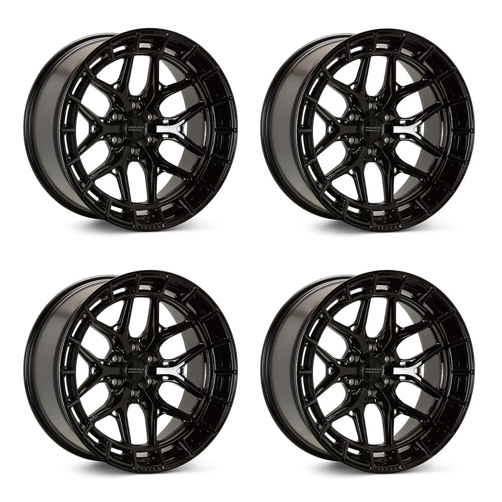 Tesla Model 3 Vossen HFX-1 Gloss Black 20in wheel package