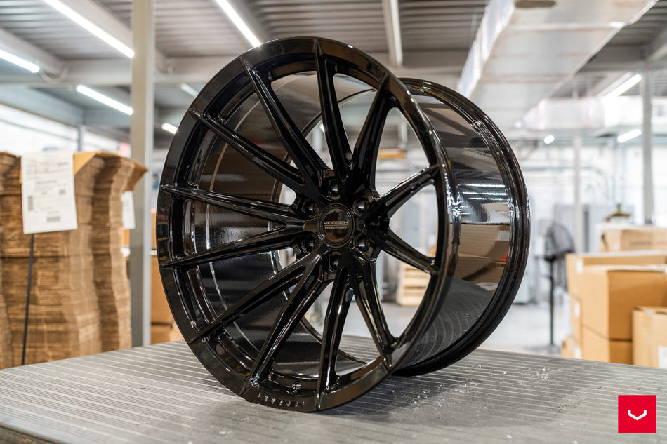 Vossen HX-2 C7 Z06 Corvette 19" Front 20" Rear Wheel and Tire Package - Gloss Black