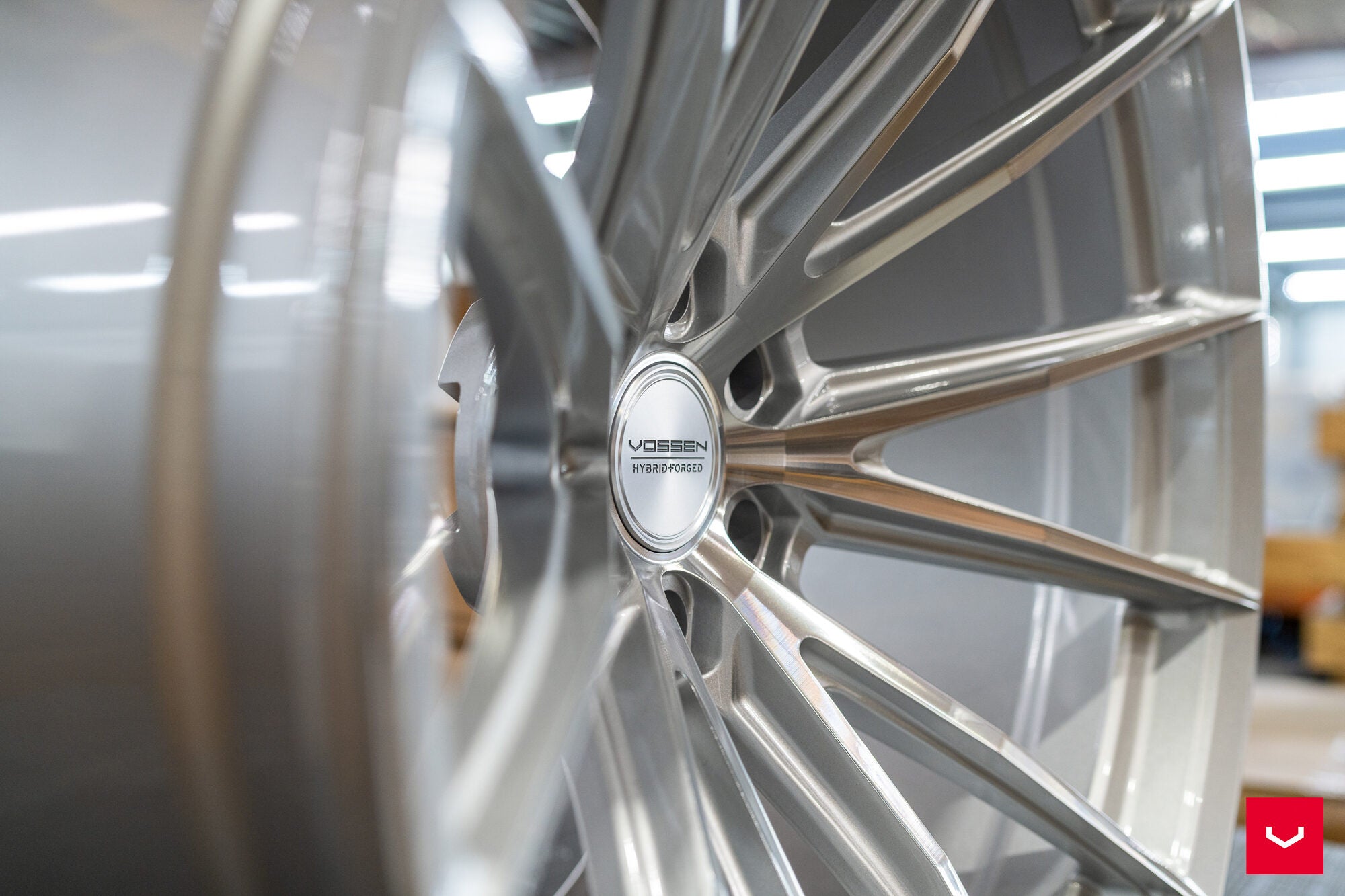 Vossen HFX-2 Tesla Model 3 20x9/20x9 Silver Polished Wheels