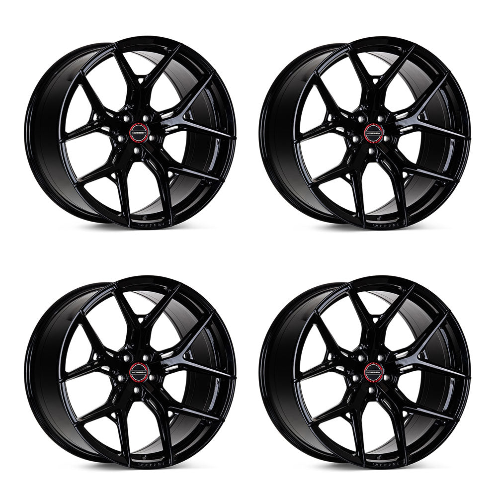 Gloss Black Vossen HF-2 Wheels for C7 Z06 Corvette