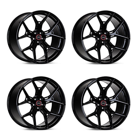 Vossen HF-5 Gloss Black Corvette C8 Wheel Package