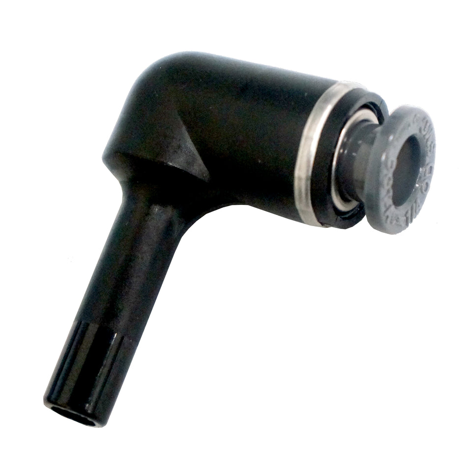 1/4" Plug in to 1/4" Airline 90 Deg Elbow PTC DOT Air Fitting - Rev Dynamics