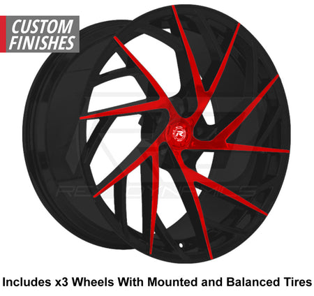 Red and Black Two Toned Polaris Slingshot Wheel