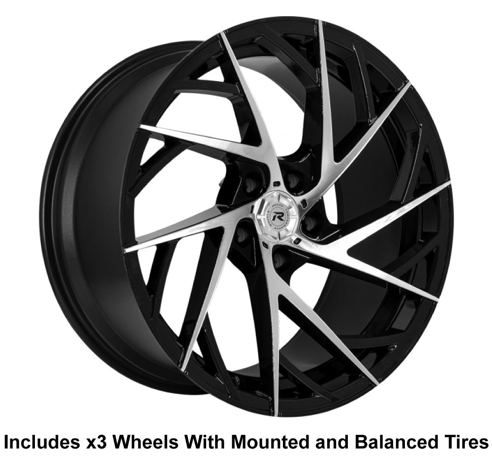 Lexani Renzo Mugello Slingshot 22" Wheel and Tire Package - Rev Dynamics