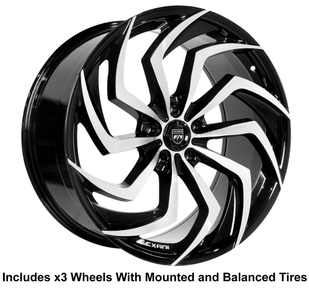 Lexani Shadow Slingshot 22" Wheel and Tire Package - Rev Dynamics
