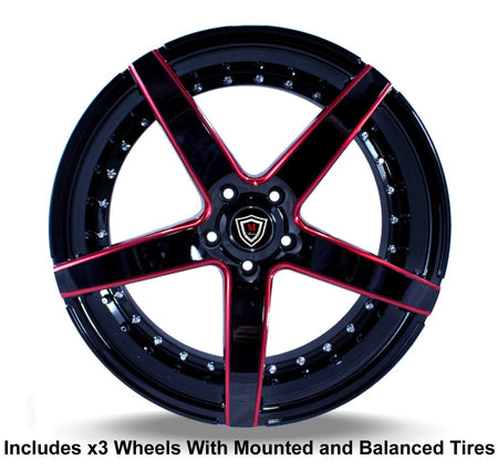 Marquee M3226 Slingshot 22" Wheel and Tire Package - Rev Dynamics