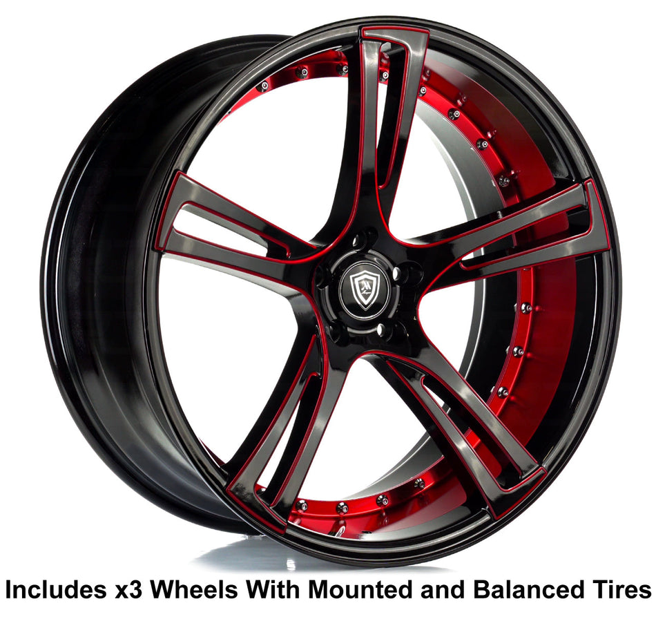 Marquee m3247 Slingshot 20" Wheel and Tire Package - Rev Dynamics