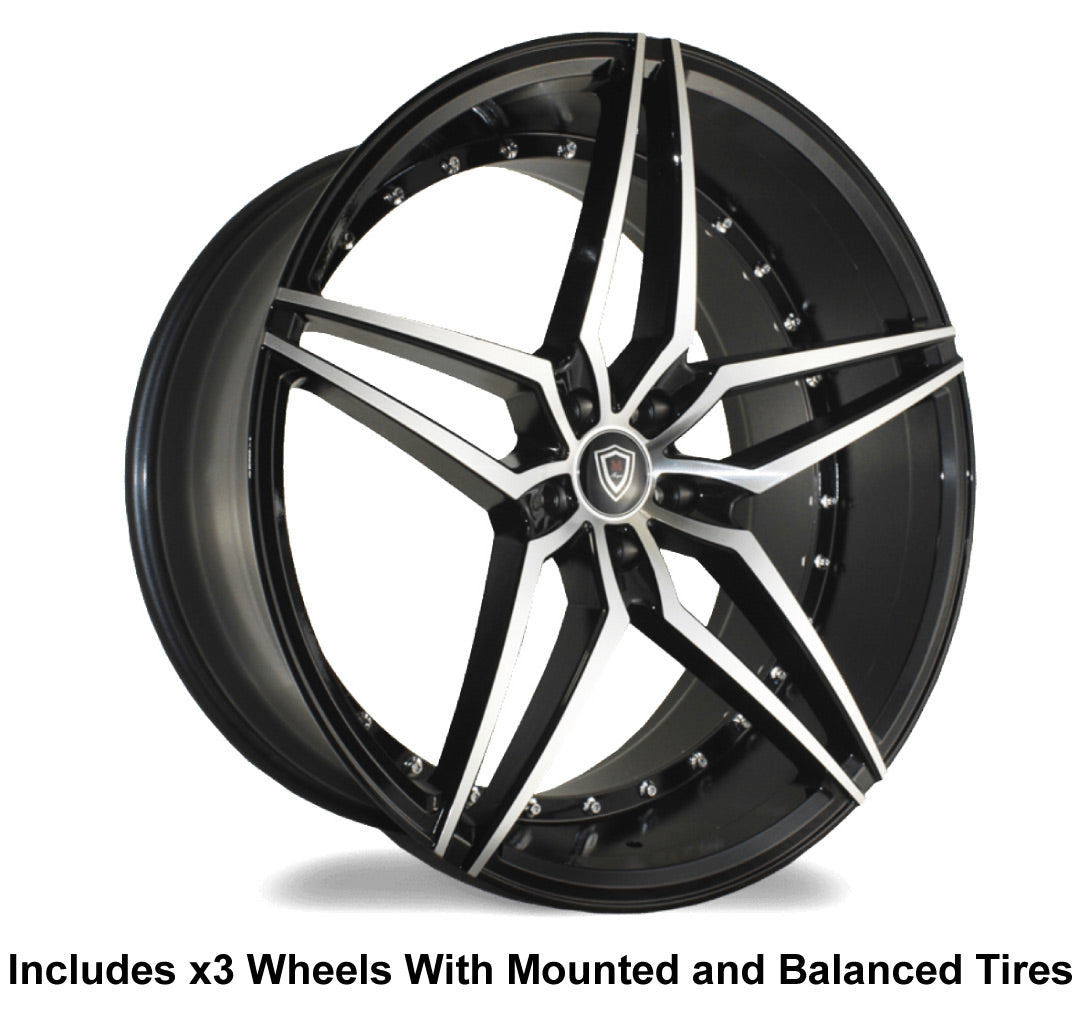 Marquee m3259 Slingshot 22" Wheel and Tire Package - Rev Dynamics