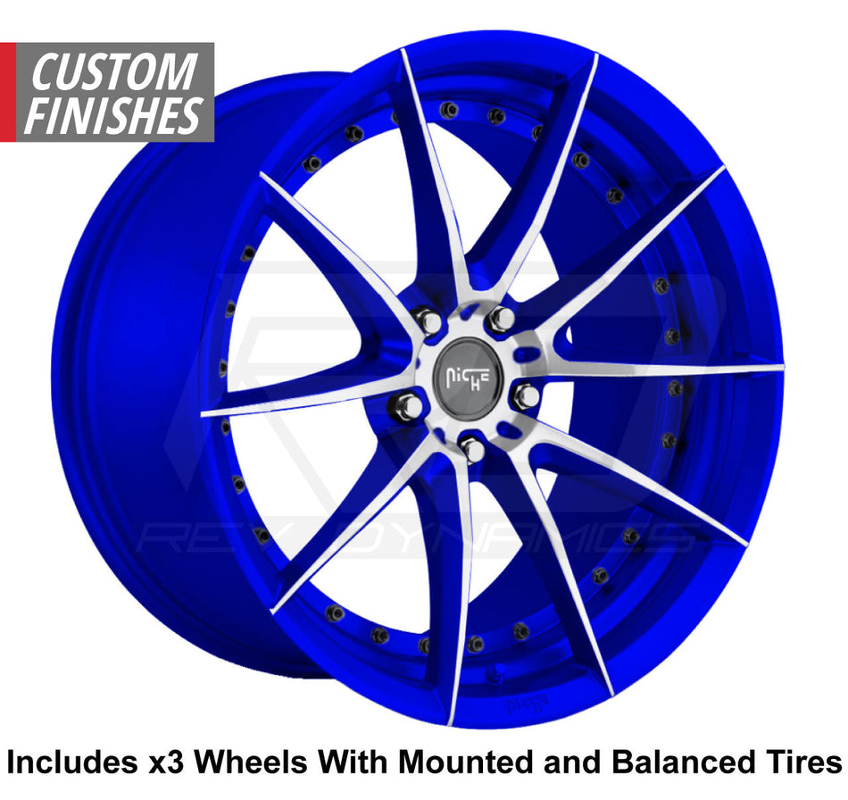 Niche Sector 20" Slingshot Wheel and Tire Package - Rev Dynamics