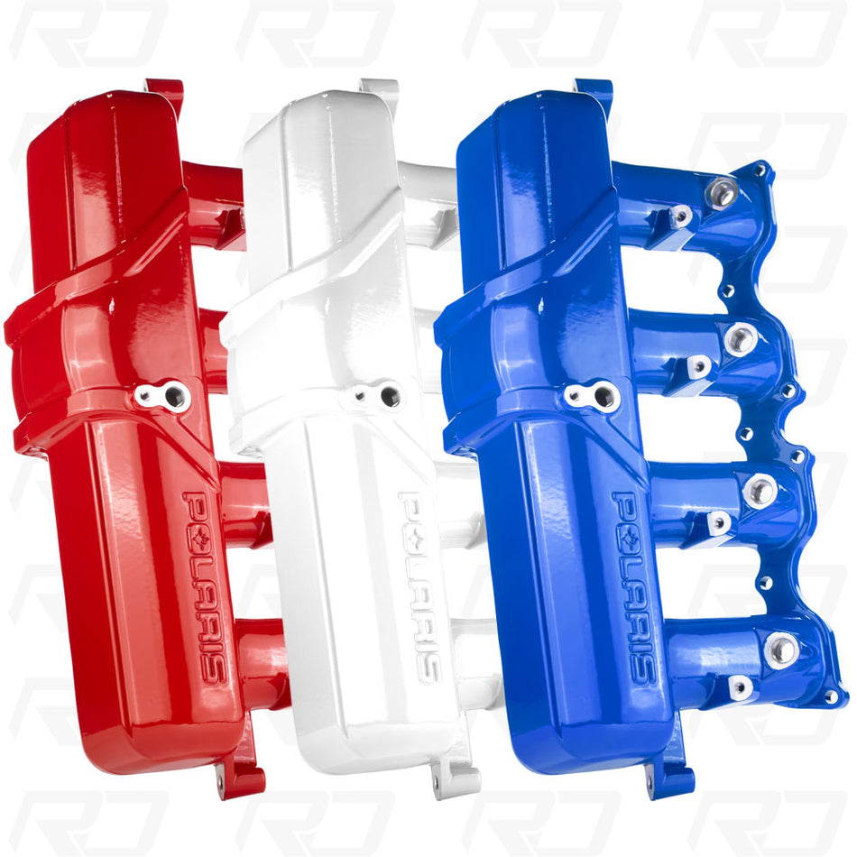 Polaris Slingshot 2020+ Powder coated intake manifold red white blue