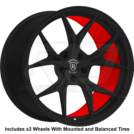 Rohana RFX5 Slingshot 22" Wheel and Tire Package - Rev Dynamics