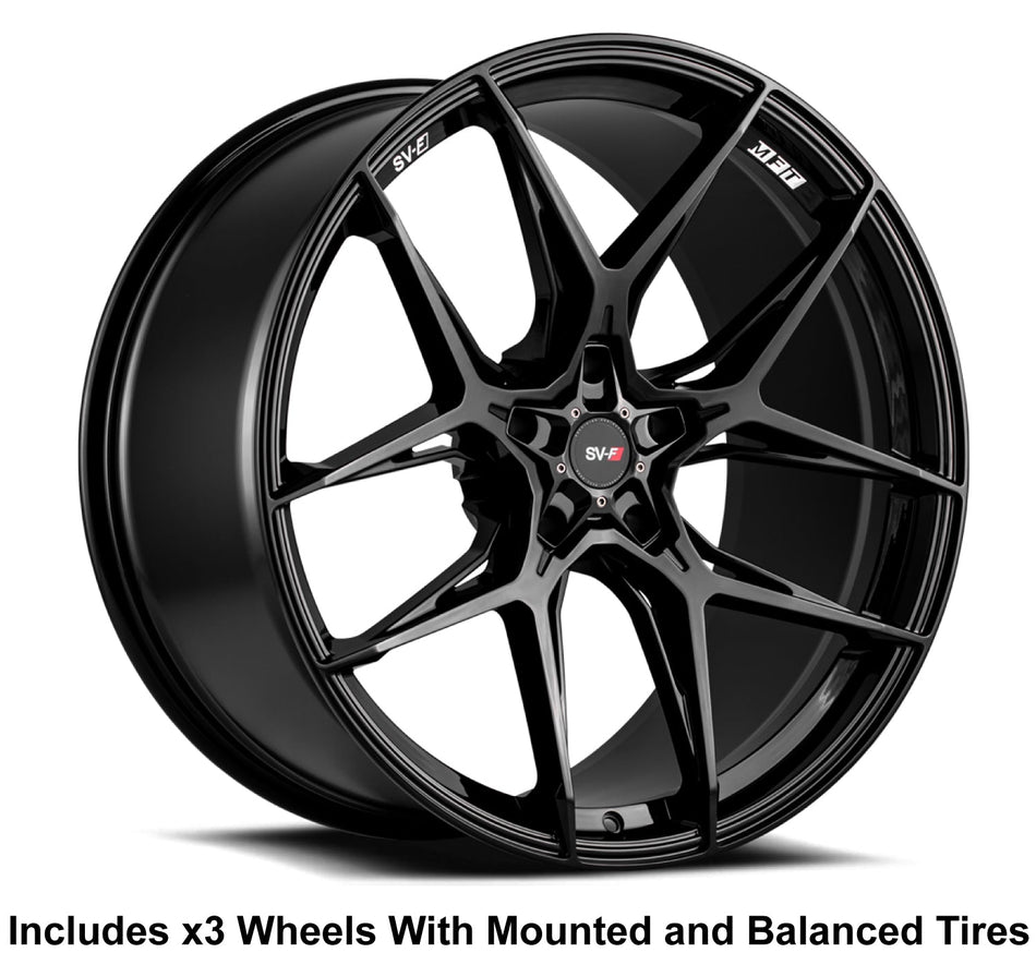 Savini SV-F5 Slingshot 20" (305 Rear) Wheel and Tire Package - Rev Dynamics