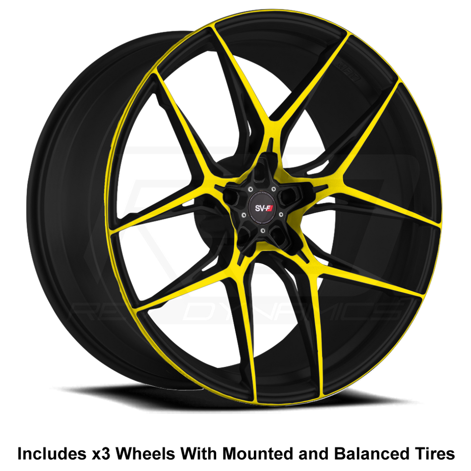 Savini SV-F5 Slingshot 20" (305 Rear) Wheel and Tire Package - Rev Dynamics