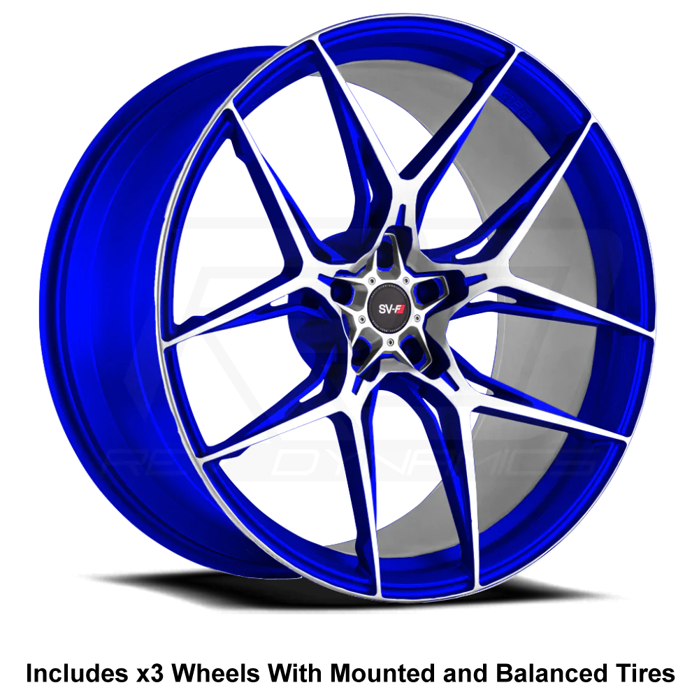 Savini SV-F5 Slingshot 20" Front 22" Rear Wheel and Tire Package - Rev Dynamics
