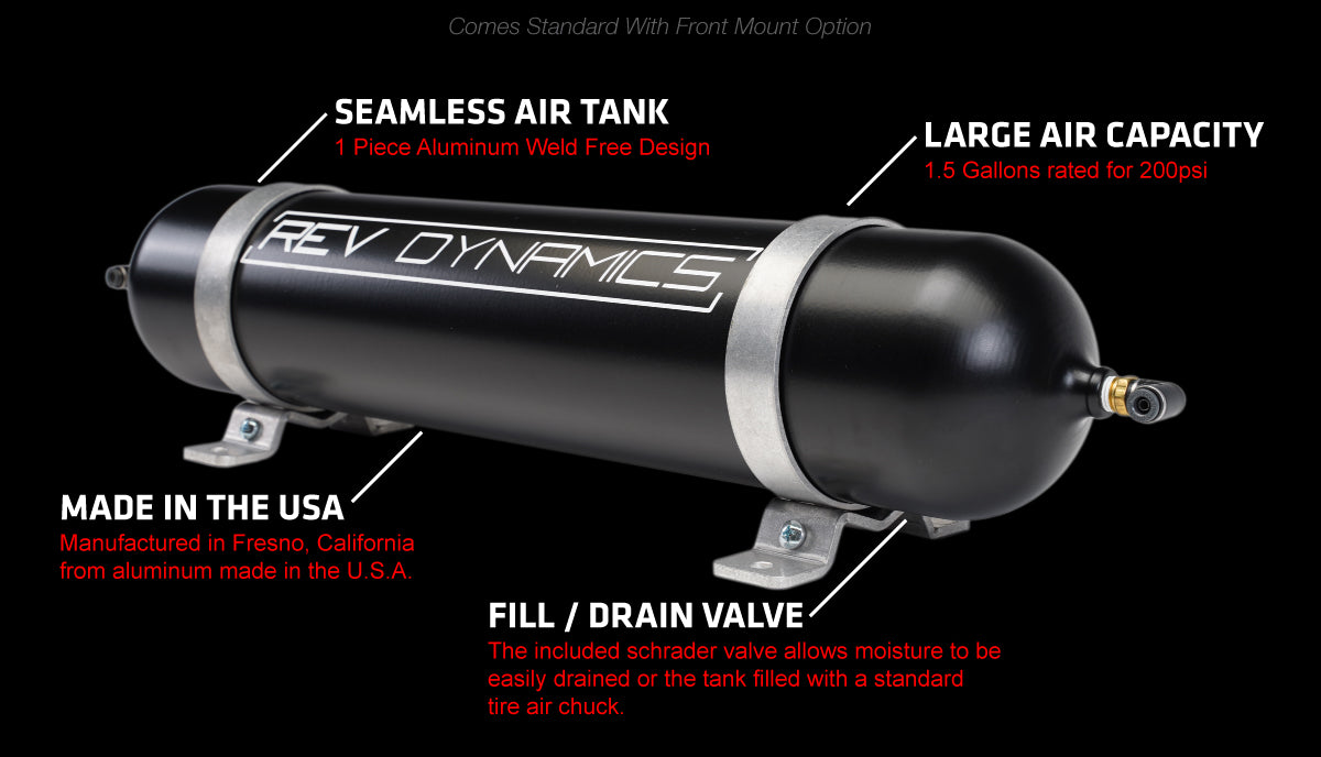 Polaris Slingshot Rev Dynamics Digital+ Air Suspension Kit (2015-19) - Rev Dynamics